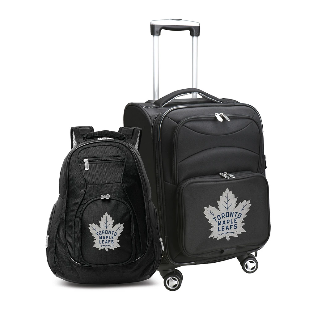 MOJO Black Toronto Maple Leafs Softside Carry-On & Backpack Set