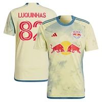 Men's adidas Luquinhas Yellow New York Red Bulls 2023 Daniel Patrick Kit Replica Jersey