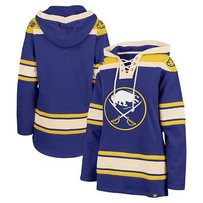 Women's '47  Royal Buffalo Sabres Superior Lacer Pullover Hoodie