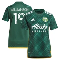 Women's adidas Eryk Williamson Green Portland Timbers 2023 Plaid Kit Replica Jersey