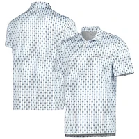 Men's Vineyard Vines White Kentucky Derby Sankaty Printed Polo