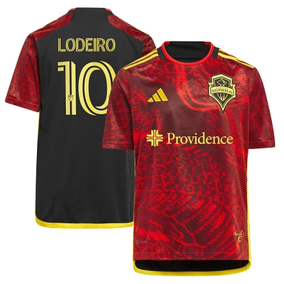 Youth adidas Nicolas Lodeiro Red Seattle Sounders FC 2023 The Bruce Lee Kit Replica Jersey