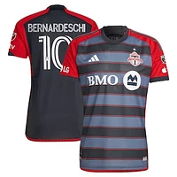 Men's adidas Federico Bernardeschi Gray Toronto FC 2023 Club Kit Authentic Player Jersey