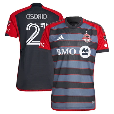 Men's adidas Jonathan Osorio Gray Toronto FC 2023 Club Kit Authentic Player Jersey