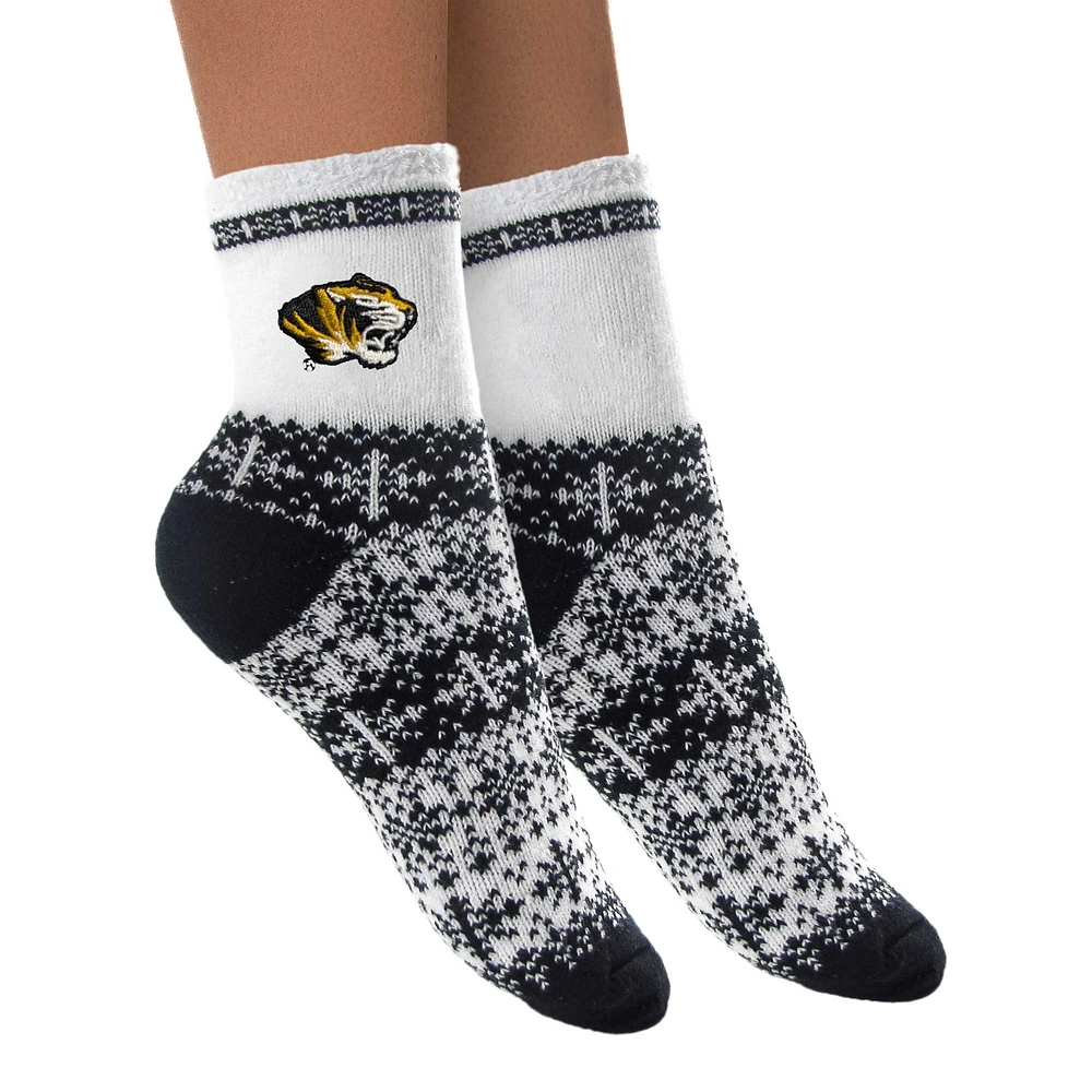 Women's ZooZatz Missouri Tigers Fuzzy Holiday Crew Socks