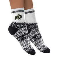 Women's ZooZatz Colorado Buffaloes Fuzzy Holiday Crew Socks