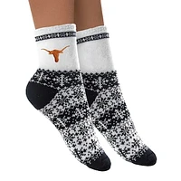 Women's ZooZatz Texas Longhorns Fuzzy Holiday Crew Socks