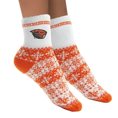 Women's ZooZatz Oregon State Beavers Fuzzy Holiday Crew Socks