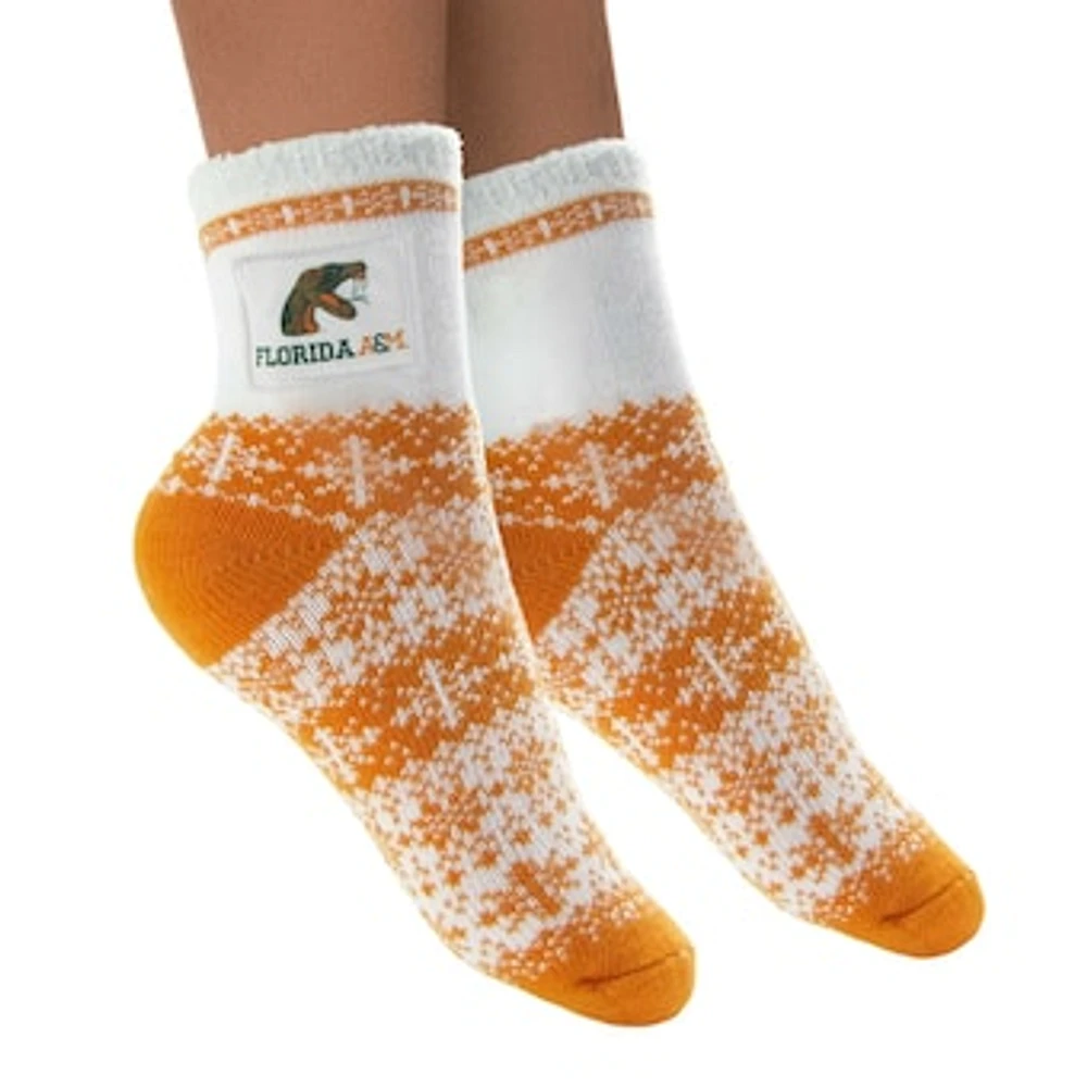 Women's ZooZatz Florida A&M Rattlers Fuzzy Holiday Crew Socks