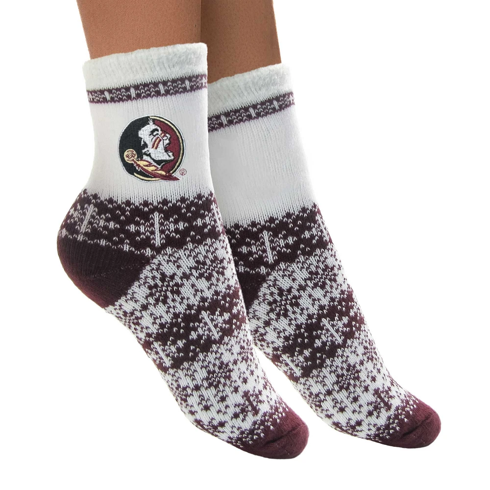 Women's ZooZatz Florida State Seminoles Fuzzy Holiday Crew Socks