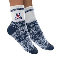 Women's ZooZatz Arizona Wildcats Fuzzy Holiday Crew Socks