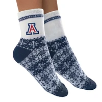 Women's ZooZatz Arizona Wildcats Fuzzy Holiday Crew Socks