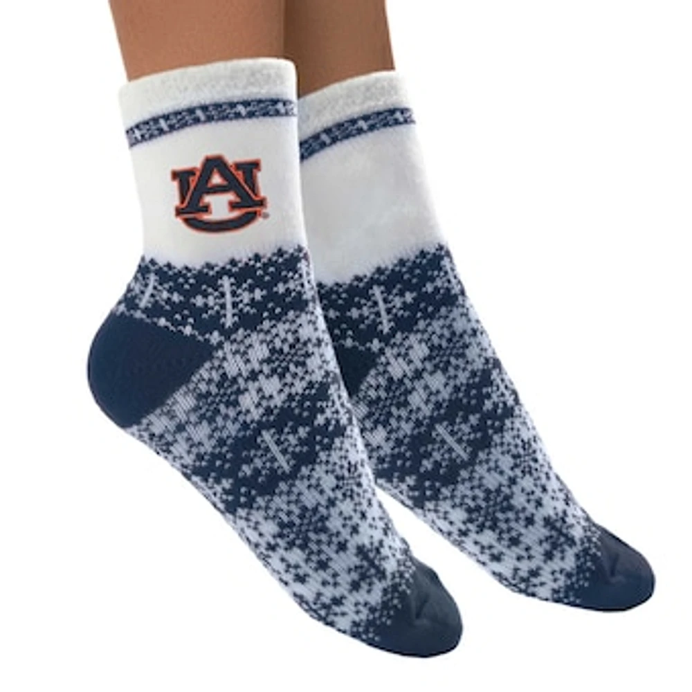 Women's ZooZatz Auburn Tigers Fuzzy Holiday Crew Socks