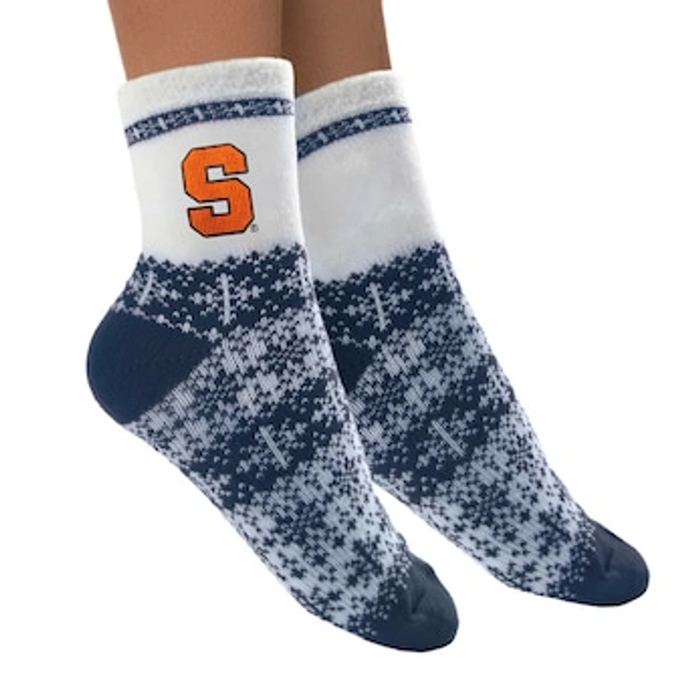 Women's ZooZatz Syracuse Orange Fuzzy Holiday Crew Socks