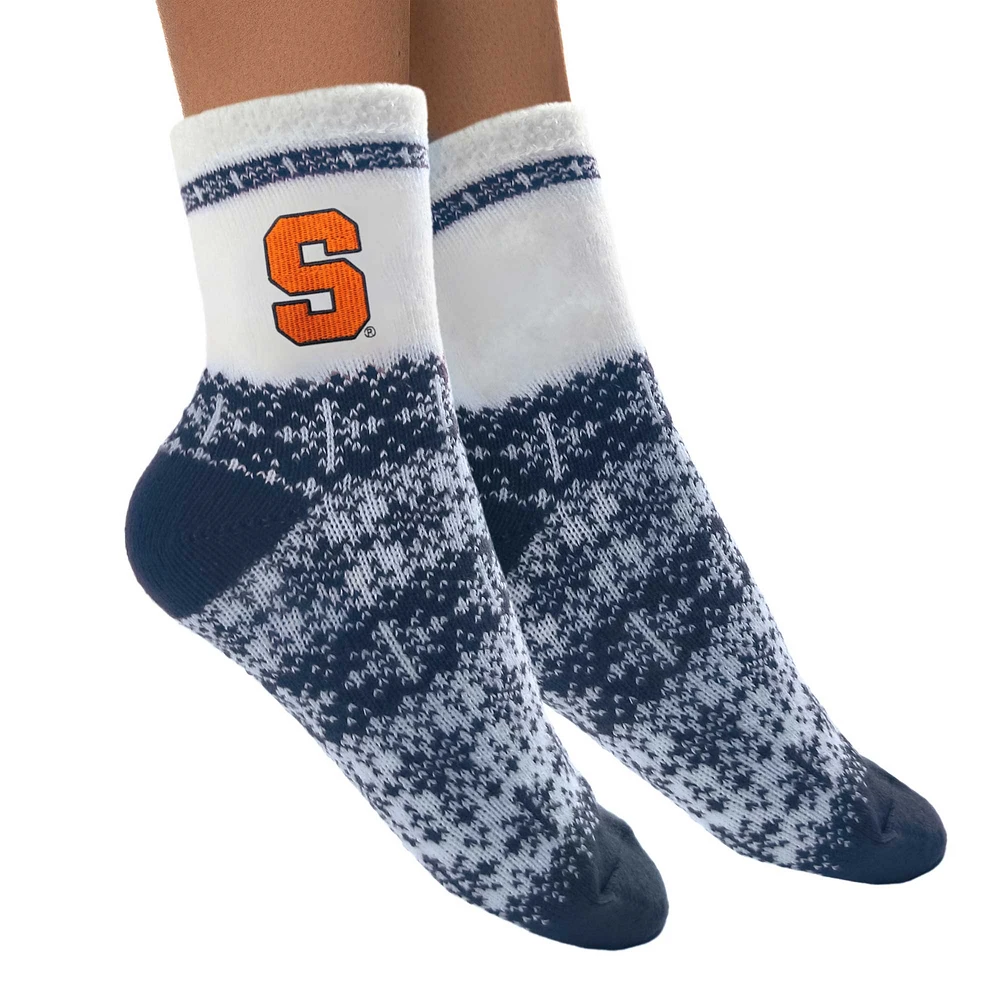 Women's ZooZatz Syracuse Orange Fuzzy Holiday Crew Socks