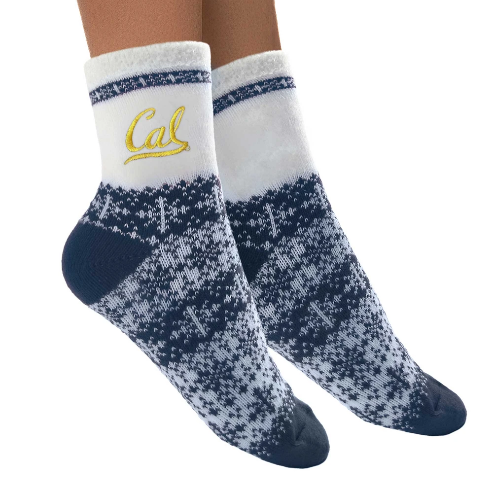 Women's ZooZatz Cal Bears Fuzzy Holiday Crew Socks