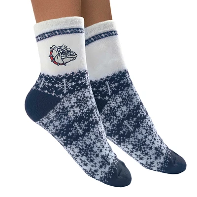 Women's ZooZatz Gonzaga Bulldogs Fuzzy Holiday Crew Socks