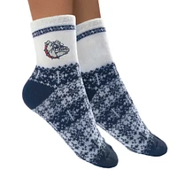 Women's ZooZatz Gonzaga Bulldogs Fuzzy Holiday Crew Socks