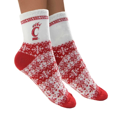 Women's ZooZatz Cincinnati Bearcats Fuzzy Holiday Crew Socks