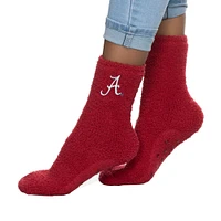 Women's ZooZatz Alabama Crimson Tide Fuzzy Team Crew Socks