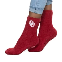 Women's ZooZatz Oklahoma Sooners Fuzzy Team Crew Socks