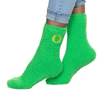 Women's ZooZatz Oregon Ducks Fuzzy Team Crew Socks