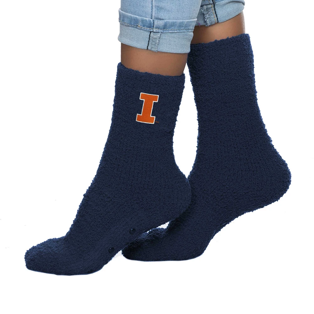 Women's ZooZatz Illinois Fighting Illini Fuzzy Team Crew Socks