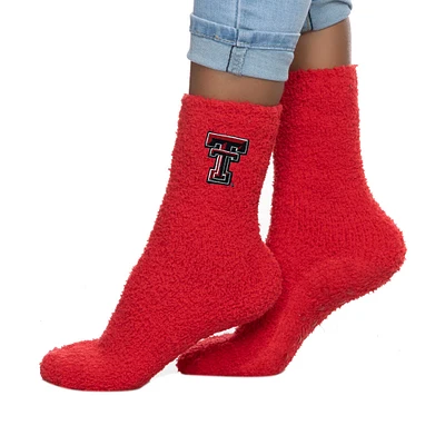 Women's ZooZatz Texas Tech Red Raiders Fuzzy Team Crew Socks