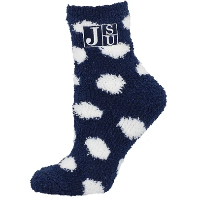 Women's ZooZatz Jackson State Tigers Fuzzy Dot Ankle Socks