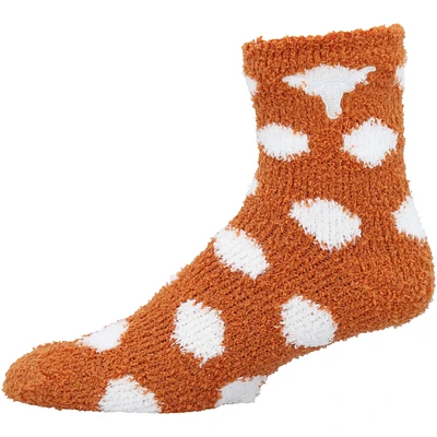 Women's ZooZatz Texas Longhorns Fuzzy Dot Ankle Socks