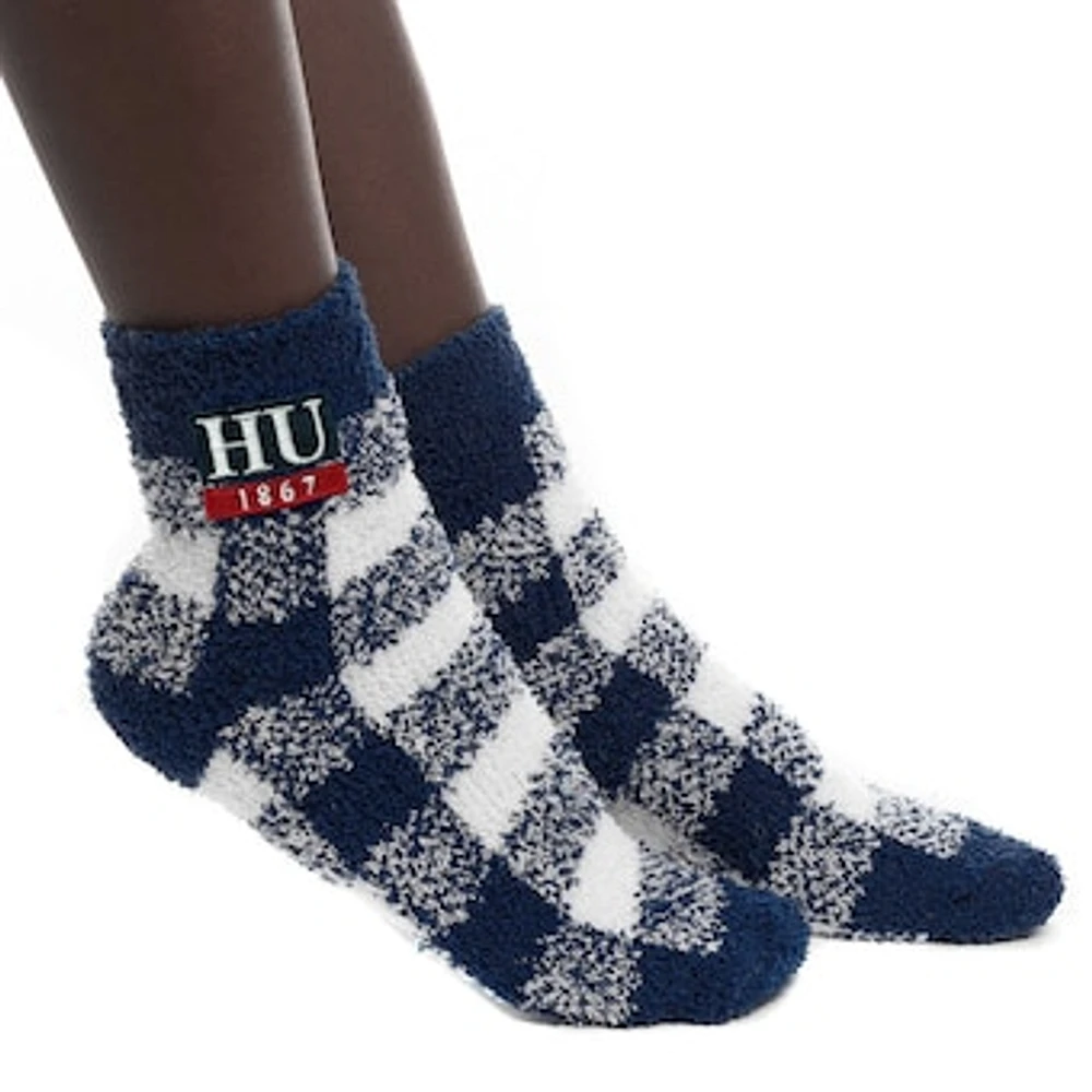 Women's ZooZatz Howard Bison Fuzzy Buffalo Check Ankle Socks