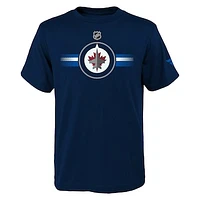 Youth Navy Winnipeg Jets Authentic Pro T-Shirt