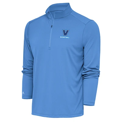 Women's Antigua  Blue Villanova Wildcats Basketball Tribute Half-Zip Pullover Top