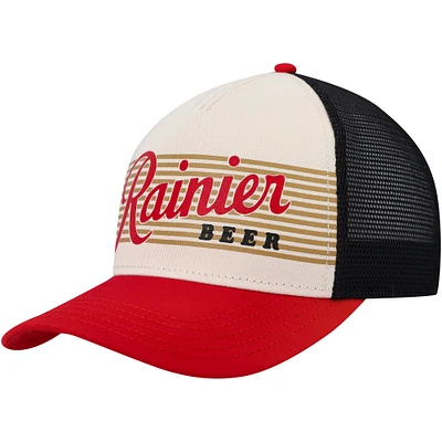 Men's American Needle  Cream/Black Rainier Sinclair Snapback Hat