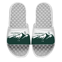 Men's ISlide White Colorado Rockies City Connect Slide Sandals