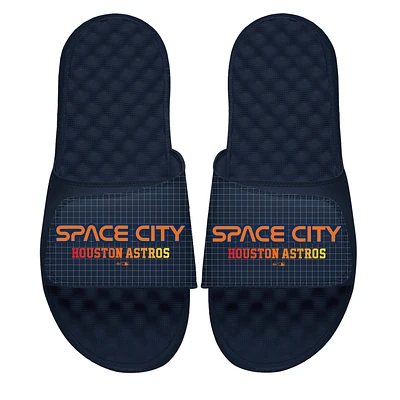 Men's ISlide Navy Houston Astros City Connect Slide Sandals