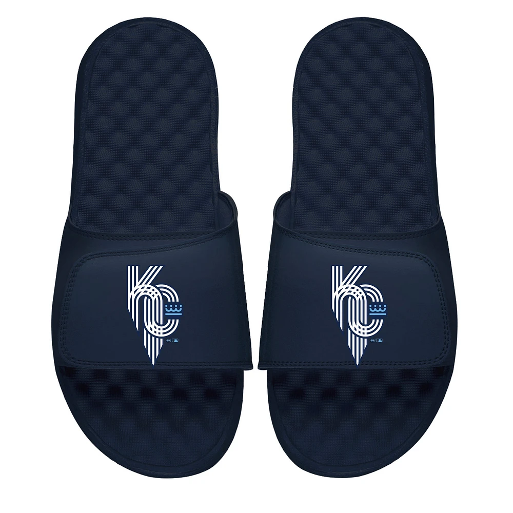 Men's ISlide Navy Kansas City Royals Connect Slide Sandals