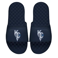 Men's ISlide Navy Kansas City Royals Connect Slide Sandals