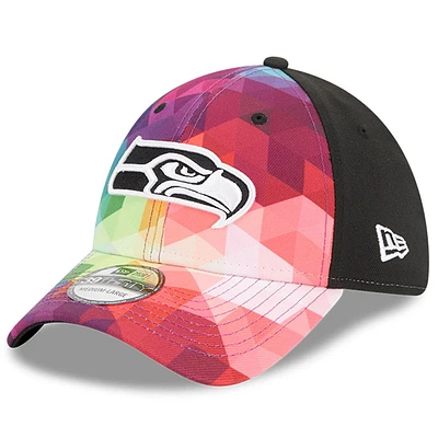 Men's New Era  Pink Seattle Seahawks 2023 NFL Crucial Catch 39THIRTY Flex Hat