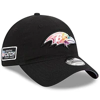 Men's New Era  Black Baltimore Ravens 2023 NFL Crucial Catch 9TWENTY Adjustable Hat