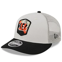 Men's New Era  Stone/Black Cincinnati Bengals 2023 Salute To Service Low Profile 59FIFTY Fitted Hat