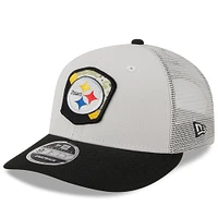 Men's New Era  Stone/Black Pittsburgh Steelers 2023 Salute To Service Low Profile 59FIFTY Fitted Hat