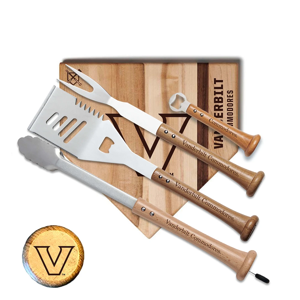 Baseball BBQ  Vanderbilt Commodores 12" Grand Slam Combo Set