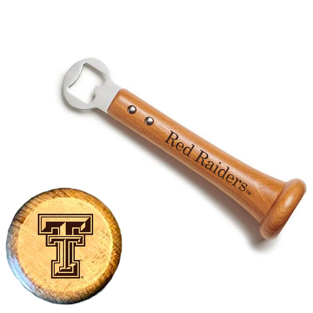 Baseball BBQ Texas Tech Red Raiders Pickoff Bottle Opener