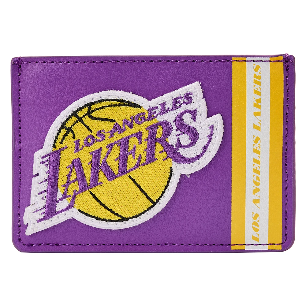 Loungefly Los Angeles Lakers Patch Icons Cardholder