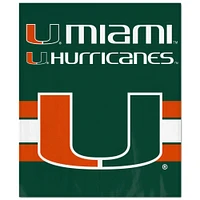 WinCraft Miami Hurricanes Ultra Plush 50" x 60" Throw Blanket