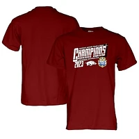 Men's Blue 84 Cardinal Arkansas Razorbacks 2023 SEC Women's Indoor Track & Field Champions Locker Room T-Shirt