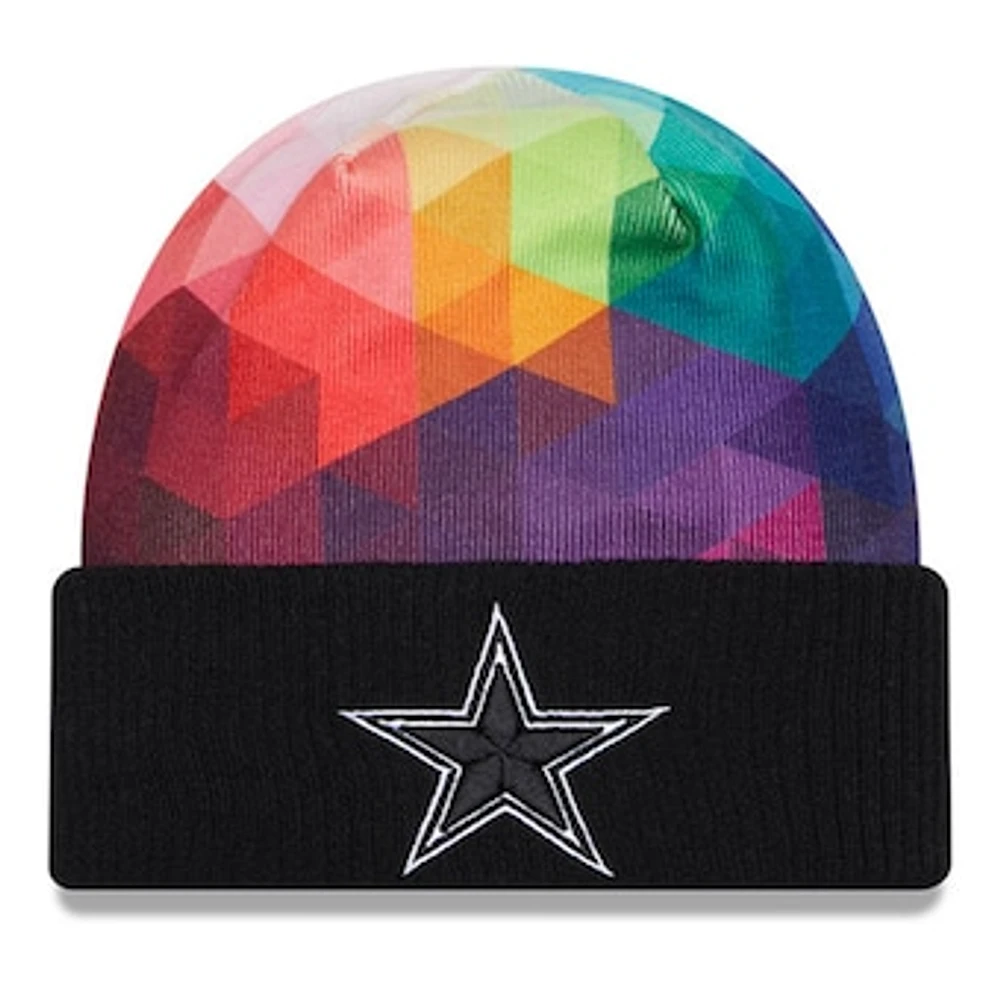 Men's New Era  Black Dallas Cowboys 2023 NFL Crucial Catch Cuffed Knit Hat