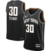 Youth Nike Breanna Stewart Black New York Liberty 2023 Rebel Edition Victory Player Jersey