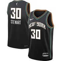 Youth Nike Breanna Stewart Black New York Liberty 2023 Rebel Edition Victory Player Jersey